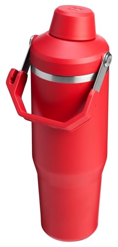 Stanley IceFlow 2.0 Fast Flow Tumbler with Handle 30 oz | Twist On Angled Spout Lid | Leakproof Water Bottle | Insulated Stainless Steel | BPA-Free | Chili Red