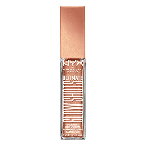 NYX PROFESSIONAL MAKEUP Ultimate Glow Shots, Liquid Eyeshadow, Long-Lasting Shimmer Eye Shadow with Vitamin C - Twisted Tangerine