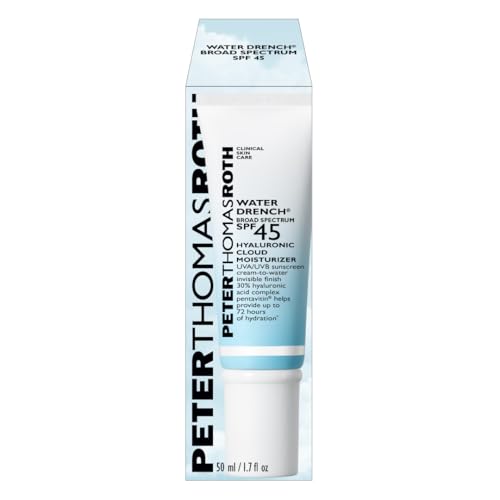 Peter Thomas Roth | Water Drench® Broad Spectrum SPF 45 Hyaluronic Cloud Moisturizer | SPF Moisturizer For Face, Lightweight Sunscreen For Face