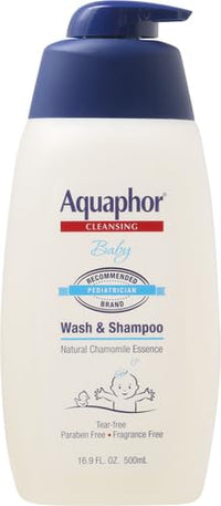 Thumbnail for Aquaphor Baby Wash and Shampoo - Mild, Tear-free 2-in-1 Solution for Baby’s Sensitive Skin - 16.9 fl. oz. Pump
