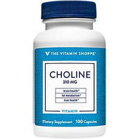 Thumbnail for The Vitamin Shoppe Choline 310MG, Once Daily Supplement for Fat Metabolism & Brain Health (100 Capsules)