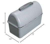 Thumbnail for STANLEY Classic Lunch Box 10 qt | Vintage Metal Lunchbox | Durable Meal Container with Handle and Latch | Stores Food, Drinks, Thermos, Water Bottle | Hammertone Silver