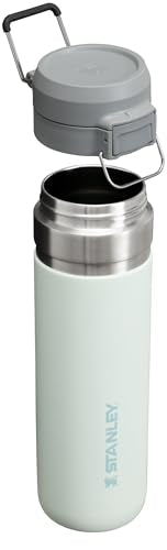Stanley Quick Flip GO Water Bottle 24 oz | Push Button Lid | Leakproof and Packable for Travel and Sports | Insulated Stainless Steel | BPA-Free | Mist