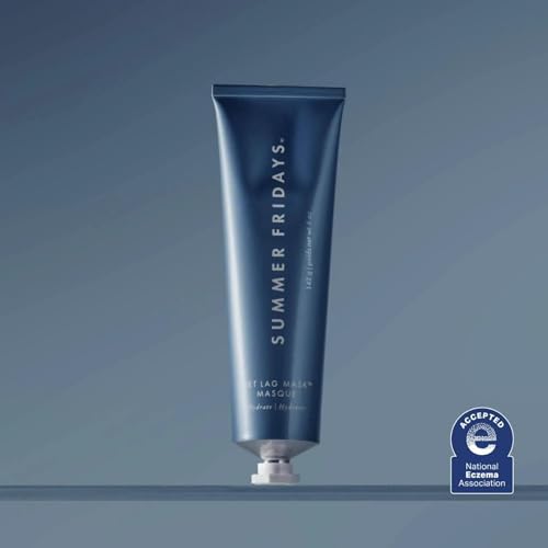 Summer Fridays Jumbo Jet Lag Mask - Hydrating Face Moisturizer + Mask - Enriched with Hyaluronic Acid, Niacinamide, Glycerin + Antioxidants Helps Nourish Skin for a Renewed + Radiant Complexion (5 Oz)