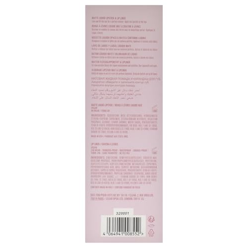 Kylie Cosmetics Matte Lip Kit - 403 Bite Me For Women - 2 Pc 0.10 Oz Matte Liquid Lipstick, 0.03 Oz Lip Liner
