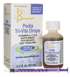 B Protected Pedia Tri-Vite Drops 1 2/3 fl Ounce Liquid