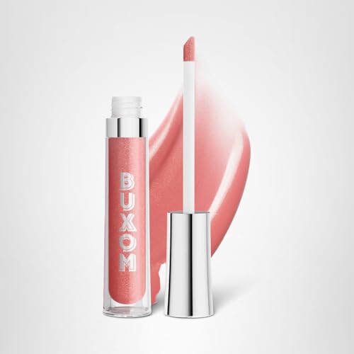 BUXOM Full-On Plumping Lip Polish, Tinted Lip Plumper Gloss with Peptides & Vitamin E, High-Shine Lip Gloss that Nourishes, Vegan, BH Ava (Dusty Rose with Golden Shimmer)