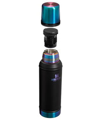 Thumbnail for Stanley Classic Legendary Vacuum Bottle 2.0 qt | Wide Mouth with Leakproof Cup Lid | Keep Drinks Hot or Cold | Packable for Travel | Insulated Stainless Steel Thermal Bottle | BPA-Free | Black Chroma