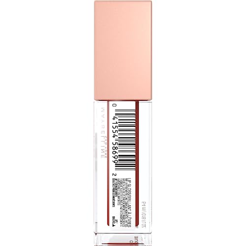 Maybelline Lifter Gloss, Hydrating Lip Gloss with Hyaluronic Acid, Rust, Warm Neutral, 0.18 Ounce