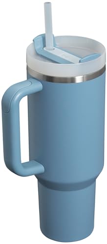 STANLEY Quencher H2.0 Tumbler with Handle and Straw 40 oz | Flowstate 3-Position Lid | Cup Holder Compatible for Travel | Insulated Stainless Steel Cup | BPA-Free | Indigo