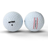 Thumbnail for Nitro (12PK) All Levels Maxium Distance Titanium Core 85 Compression High Velocity Spin Control Long Distance Golf Balls USGA Approved-Total of 12-White