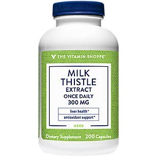 The Vitamin Shoppe Milk Thistle Extract 300 MG (200 Capsules)