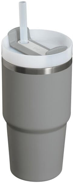 Stanley Quencher H2.0 Tumbler with Straw 20 oz | Flowstate 3-Position Lid | Cup Holder Compatible for Travel | Insulated Stainless Steel Cup | BPA-Free | Stone