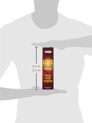 Farnam Laser Sheen Dazzling Shine and Detangler Concentrate for Horses, Repels Dirt and Stains, Makes 1 Gallon of Spray, 12 fluid ounces