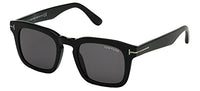 Thumbnail for Tom Ford Dax Sunglasses, Shiny Black/Smoke, One Size