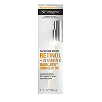 Thumbnail for Neutrogena Rapid Tone Repair Retinol + Vitamin C Dark Spot Corrector Face Serum, Daily Anti-Wrinkle Dark Spot Corrector to Brighten & Even Tone, Mineral-Oil & Dye-Free, White, 1 oz