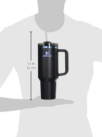 Thumbnail for STANLEY Quencher H2.0 Tumbler with Handle and Straw 40 oz | Flowstate 3-Position Lid | Cup Holder Compatible for Travel | Insulated Stainless Steel Cup | BPA-Free | Black Chroma