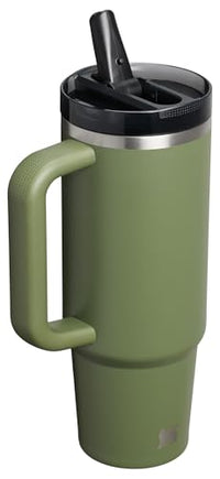Thumbnail for Stanley Quencher ProTour Flip Straw Tumbler with Leakproof Lid 30 oz | Built-In Straw and Handle | Cup Holder Compatible for Travel | Insulated Stainless Steel Cup | BPA-Free | Dried Pine VRT