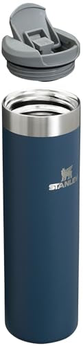 Stanley AeroLight Transit Bottle 20 oz | Locking Drink Through Lid | Leak Resistant Water Bottle or Coffee Travel Mug | Lightweight Insulated Stainless Steel | BPA-Free | Navy
