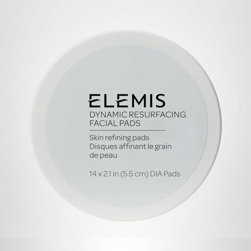 ELEMIS Dynamic Resurfacing Facial Pads, Gentle Skin Smoothing Pads, Tri-Enzyme Technology, Exfoliating Pads, Dull, Dry, Flaky Skin & Uneven Texture