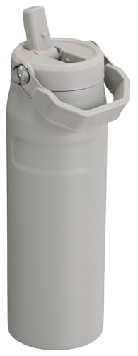 Stanley IceFlow Flip Straw 2.0 Water Bottle 24 OZ | Built-In Straw with Larger Opening | Lightweight & Leak-Resistant | Insulated Stainless Steel | BPA-Free | Ash