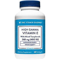 Thumbnail for E400 High Gamma 400IU Softgel – Antioxidant That Supports Cardiovascular, Immune Eye Health – Naturally Sourced High Bioavailable Vitamin E (As Mixed Tocopherols) (60 Softgels) by The Vitamin Shoppe