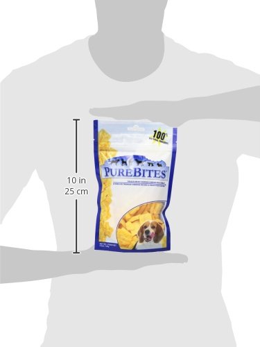 PureBites Cheddar Cheese Freeze Dried Dog Treats, 1 Ingredient, Made in USA, 4.2oz