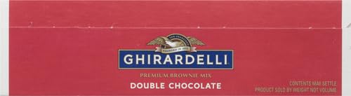 GHIRARDELLI Double Chocolate Premium Brownie Mix, 18 oz Box