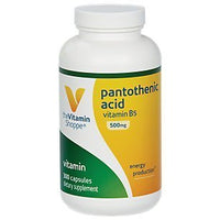 Thumbnail for The Vitamin Shoppe Pantothenic Acid 500mg Vitamin B5 - Energy Production & Hair Skin Nails | Essential B Vitamin | 300 Capsules | Beauty