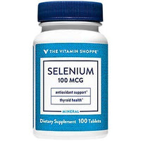 Thumbnail for Selenium 100mcg - Mineral Supplement to Support Cellular & Heart Health, Once Daily Antioxidant, Gluten Free - Defends Against Free Radicals (100 Tablets) by The Vitamin Shoppe