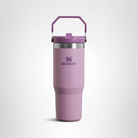 Thumbnail for Stanley IceFlow Flip Straw Tumbler with Handle 30 oz | Twist On Lid and Flip Up Straw | Leak Resistant Water Bottle | Insulated Stainless Steel |BPA-Free | Lilac
