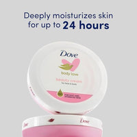 Thumbnail for Dove Nourishing Body Care, Face, Hand, and Body Beauty Cream for Normal to Dry Skin Lotion for Women with 24-Hour Moisturization, 4-Pack, 2.53 Oz Each Jar