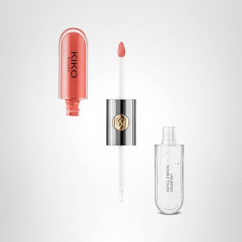 Kiko Milano Unlimited Double Touch 114 | Liquid Lipstick With A Bright Finish In A Two-step Application. Lasts Up To 12 Hours*. No-transfer base Colour.