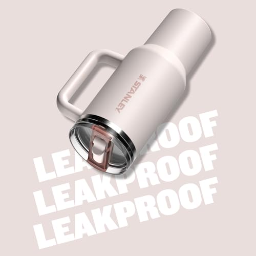 STANLEY Quencher ProTour Flip Straw Tumbler with Leakproof Lid 30 oz | Built-in Straw and Handle | Cup Holder Compatible for Travel | insulated Stainless Steel Cup | BPA-Free | Rose Quartz