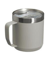 Thumbnail for STANLEY Stay-Hot Camp Mug 12 oz | Press Fit Drink Through Lid | Cup for Coffee, Tea and Drinks | Insulated Stainless Steel Coffee Mug | BPA-Free | Ash 2.0