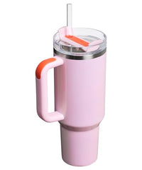 Thumbnail for STANLEY Quencher H2.0 Tumbler with Handle and Straw 40 oz | Flowstate 3-Position Lid | Cup Holder Compatible for Travel | Insulated Stainless Steel Cup | BPA-Free | Rose Petal Shimmer