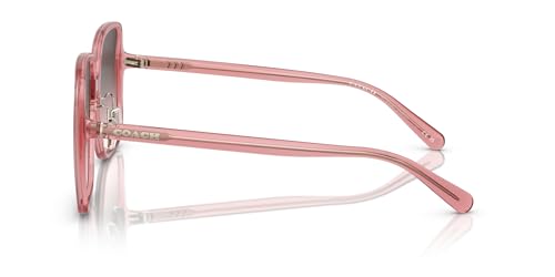 COACH Women's HC8368D Square Sunglasses, Transparent Berry/Grey Pink Gradient, 61 mm