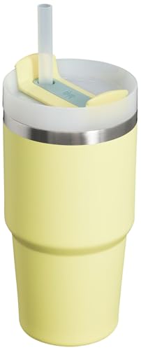 Stanley Quencher H2.0 Tumbler with Straw 20 oz | Flowstate 3-Position Lid | Cup Holder Compatible for Travel | Insulated Stainless Steel Cup | BPA-Free | Pomelo