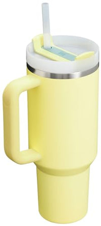 Thumbnail for STANLEY Quencher H2.0 Tumbler with Handle and Straw 40 oz | Flowstate 3-Position Lid | Cup Holder Compatible for Travel | Insulated Stainless Steel Cup | BPA-Free | Pomelo