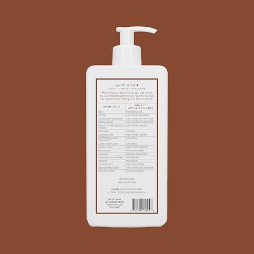 Native Body Lotion Contains Naturally Derived Plant-Based Moisturizers for Women and Men | Restores Dry Skin, Coconut & Vanilla, 16.5 fl oz