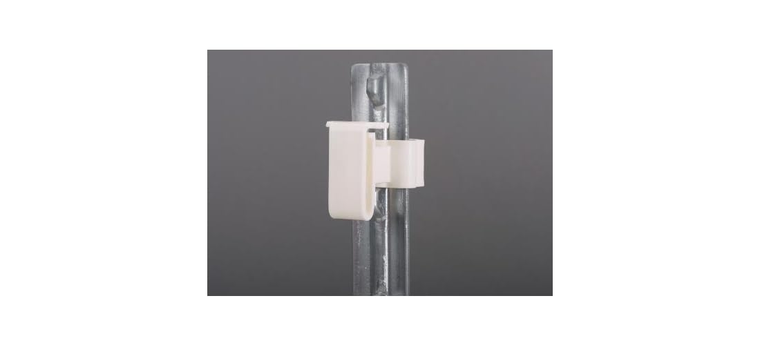 Dare 2334-25W Snap-On White Polyethylene Electric Fence Insulator (25-Pack)
