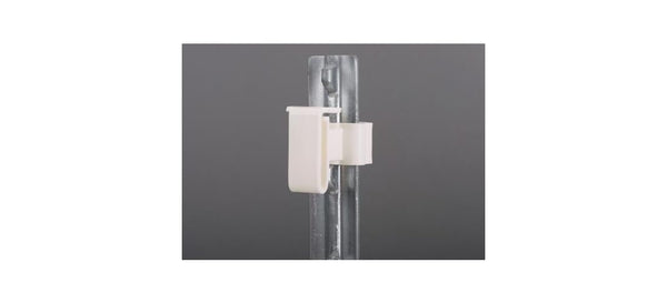 Dare 2334-25W Snap-On White Polyethylene Electric Fence Insulator (25-Pack)
