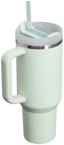 Stanley Quencher H2.0 Tumbler with Handle and Straw 40 oz | Flowstate 3-Position Lid | Cup Holder Compatible for Travel | Insulated Stainless Steel Cup | BPA-Free | Mist