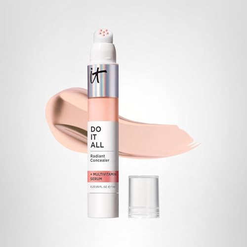 IT Cosmetics Do It All Radiant Concealer ­­– Makeup Concealer – Hydrate & Brighten – Creaseless Medium Coverage & Radiant Finish ­­– Niacinamide & Hyaluronic Acid - Fair Cool, 0.2 Fl Oz