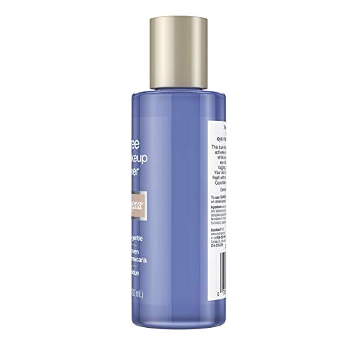 Neutrogena Oil-Free Liquid Eye Makeup Remover, Residue-Free, Non-Greasy, Gentle & Skin-Soothing Makeup Remover Solution with Aloe & Cucumber Extract for Waterproof Mascara, 5.5 fl. Oz (Pack of 4)