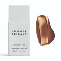 Thumbnail for Summer Fridays Sheer Skin Tint - Skin Tint with Hyaluronic Acid - Helps Diminish Uneven Skin Tone - Sheer to Light Coverage - Shade 8 - Medium Deep with Neutral Warm Undertones (1 Fl Oz)