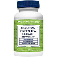 Thumbnail for The Vitamin Shoppe Triple Strength Green Tea Extract 750mg Capsules with EGCG – A Natural Antioxidant to Support Fat Metabolism – Fights Free Radicals – Decaffeinated (100 Vegetarian Capsules)