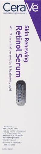 Thumbnail for CeraVe Anti Aging Retinol Serum For Face, Encapsulated Retinol With Hyaluronic Acid, Niacinamide & Ceramides, Smooths Wrinkles & Fine Lines, Gentle Skin Brightening Serum, Fragrance Free, 1 Oz