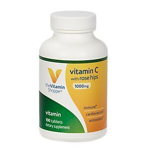 The Vitamin Shoppe Vitamin C 1,000MG - Immune Support, Antioxidant Protection & Collagen Formation, Daily Vitamin (100 Tablets)