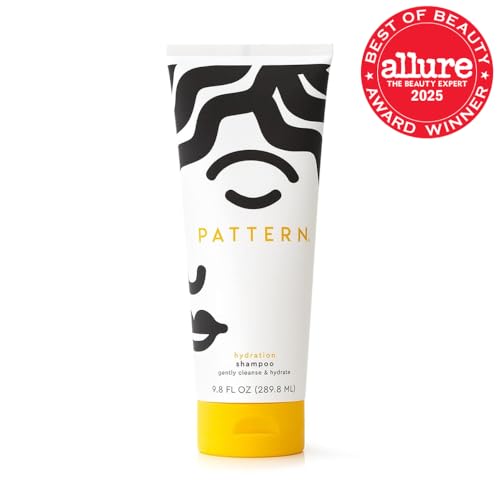 PATTERN Beauty by Tracee Ellis Ross Hydration Shampoo w Honey, Aloe Vera, Biotin and Tea Tree Leaf Oil 9.8 fl oz - Rich Moisture for Curly Hair 3a-4c